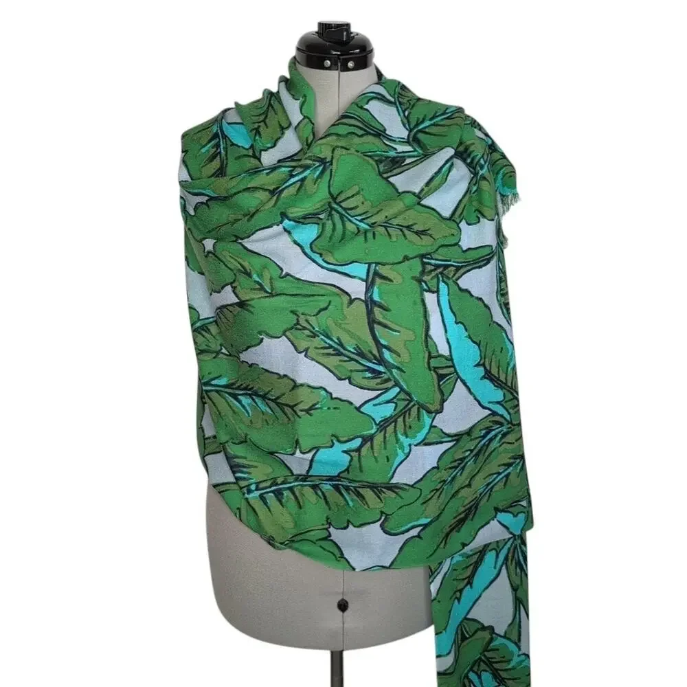 Vineyard Vines Martha's Vineyard Tropical Print Merino Wool Scarf, 28